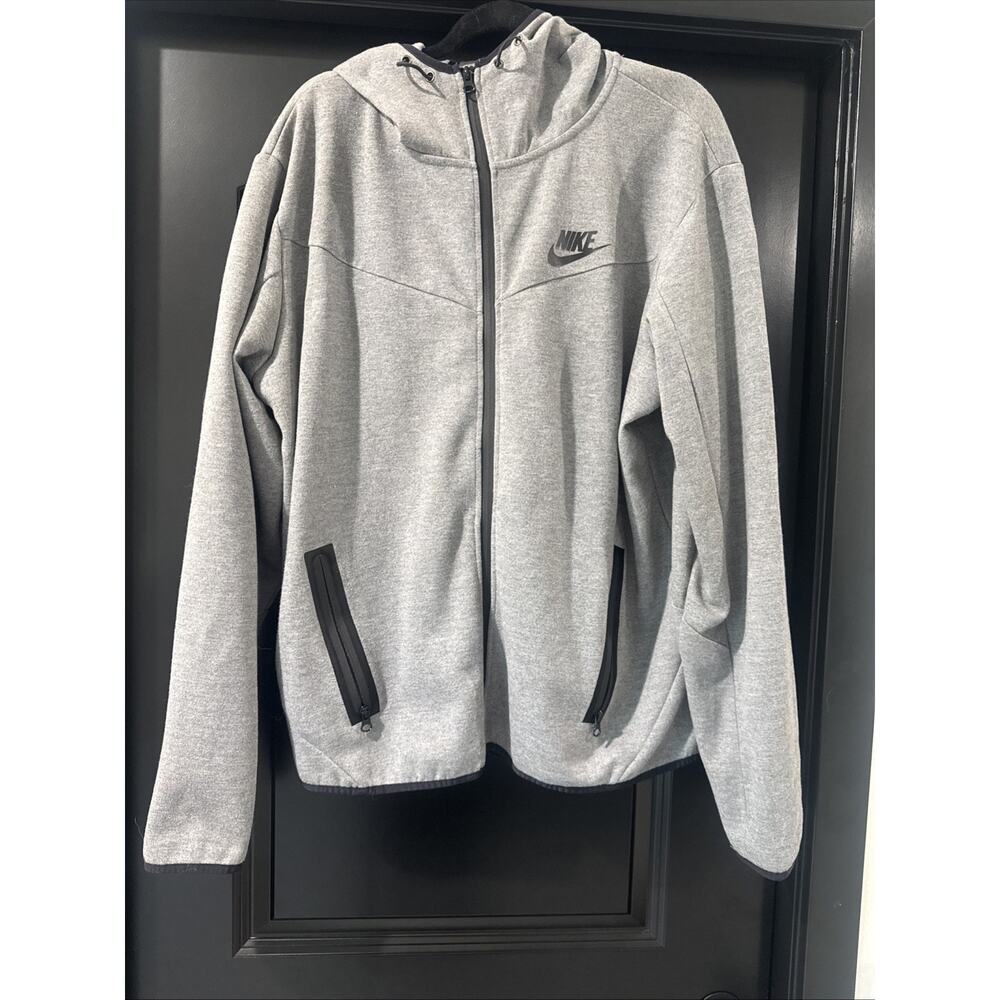 Nike Tech Fleece Heather Grey XL Hoodie Full Zip